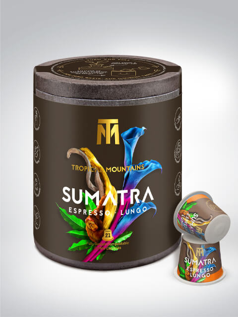 Tropical Mountains Sumatra Espresso/Lungo, "Orang Utan Coffee Project", Nespresso kompatibel